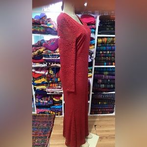 Red long dress supper pretty🤗size XL